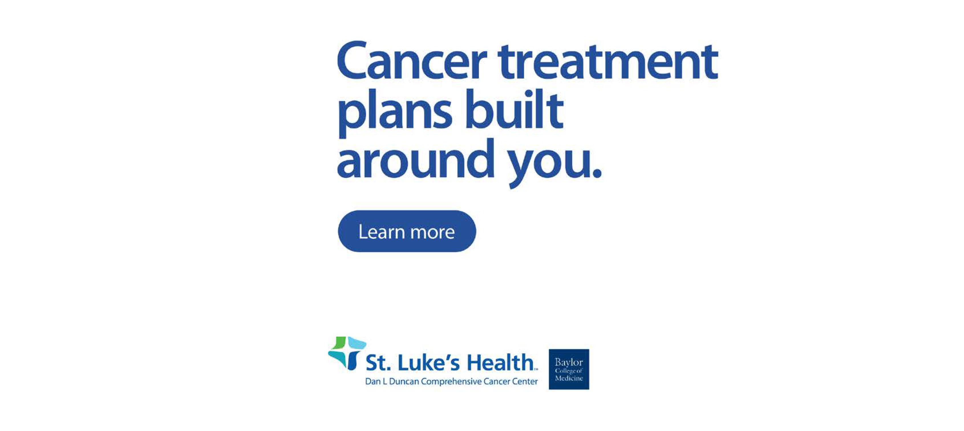 Cancer treatment plans built around you.